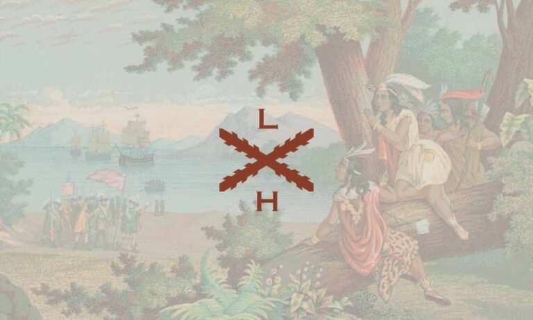 ilustración velada sobre el encuentro entre civilizaciones en América