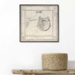 cuadro de la proa del galeón San Martín en madera