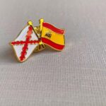 Insignia banderas España y Cruz de San Andrés