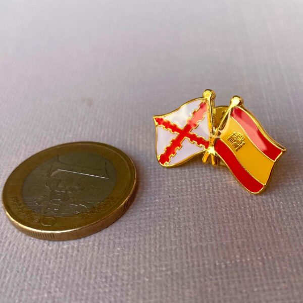 Tamaño del pin d elas banderas