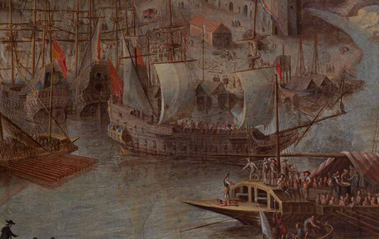 Pintura sobre galeras