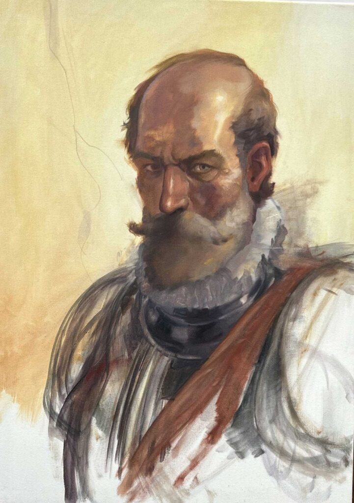 Retrato de Álvaro de Bazán, por Daniel Parra